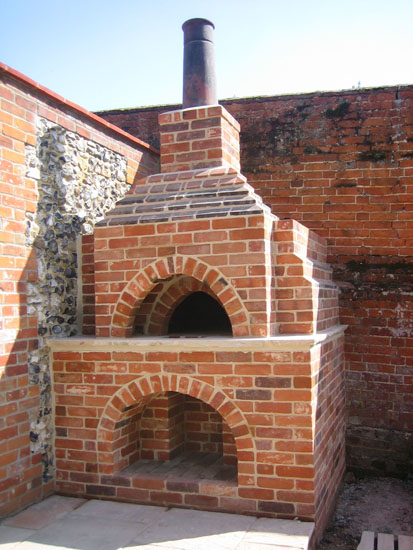 brick wood fired oven